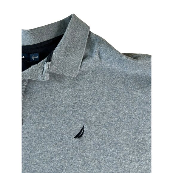 Nautica Polo Shirt Light Blue Pullover Collared Mens 4XLT Short Sleeve - Picture 3 of 10